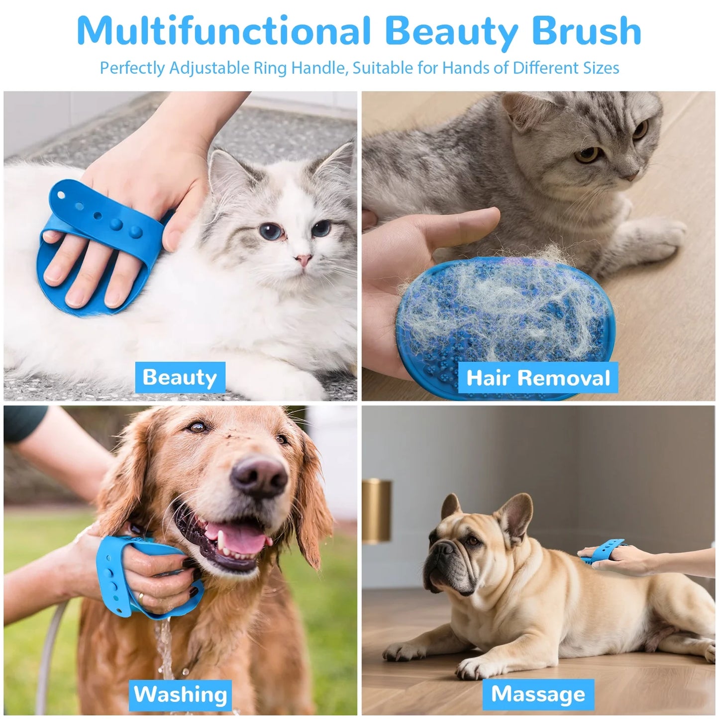 Large & Meduim Dog Paw Cleaner Cup, Portable Paw Washer for Dogs and Pets, Blue